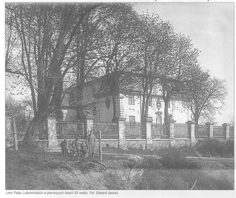 Letni pałac Lubomirskich w pierwszych latach XX wieku